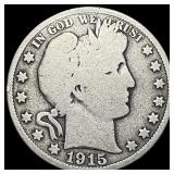 1915 Barber Half Dollar NICELY CIRCULATED