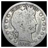 1900-S Barber Quarter NICELY CIRCULATED