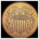 1866 Two-Cent Piece UNCIRCULATED
