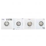 1896-1916 Better Date Barber Dime Lot [4 Coins] HI