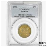 1893 Isabella Silver Quarter PCGS MS62