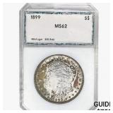 1899 Morgan Silver Dollar PCI MS62