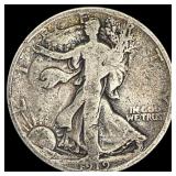 1919-D Walking Liberty Half Dollar NICELY CIRCULAT