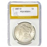 1887-O Morgan Dollar PGA MS64+