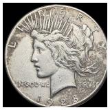 1928 Peace Dollar LIGHTLY CIRCULATED