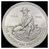 1985 Engelhard American Prospector Silve GEM BU
