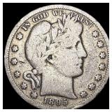 1895-S Barber Half Dollar NICELY CIRCULATED