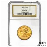 1895 $10 Gold Eagle NGC MS63