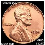 1955/55 DDO Wheat Cent