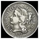 1867 Three-Cent Nickel LIGHTLY CIRCULATED