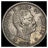 1883 Hawaii Dime NICELY CIRCULATED