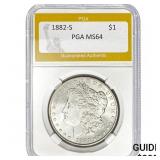 1882-S $1 PGA MS64
