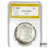 1887 $1 Morgan Dollar PGA MS67