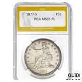1877-S Trade Dollar PGA MS65 PL