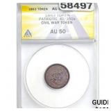 1863 Civil War Token Patriotic 45/350a