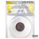 1863 F Rollwagen Civil War Storecard