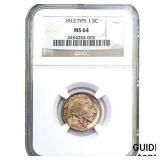 1913 Type 1 Buffalo Nickel