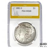 1881-S $1 PGA MS68
