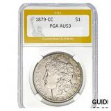 1879-CC Morgan Dollar PGA AU53