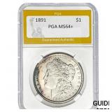 1891 $1 Morgan Dollar PGA MS64+