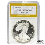2023-W $1 PGA PR70 DCAM Silver Eagle