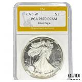 2023-W $1 PGA PR70 DCAM Silver Eagle