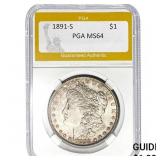 1891-S $1 PGA MS64