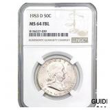1953-D Franklin Half Dollar