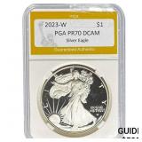 2023-W $1 PGA PR70 DCAM Silver Eagle