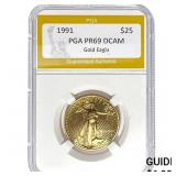 1991 $25 Gold Eagle PGA PR69 DCAM