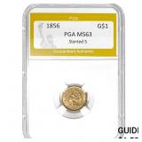 1856 G$1 Slanted 5 PGA MS63