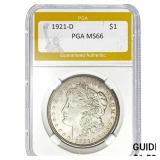 1921-D $1 Morgan Dollar PGA MS66
