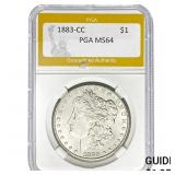 1883-CC Morgan Dollar PGA MS64