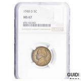 1948-D Jefferson Nickel