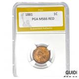 1881 1C PGA MS66 RED
