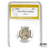 1942 5C PGA PR65 CAMEO Type 1