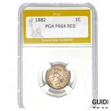 1882 1C PGA PR64 RED