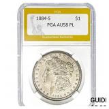 1884-S $1 PGA AU58 PL