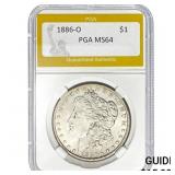 1886-O $1 PGA MS64