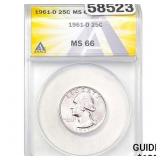1961-D Washington Quarter MS66