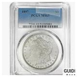 1897 Morgan Silver Dollar PCGS MS65