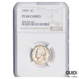 1954 5C Jefferson Nickel Proof