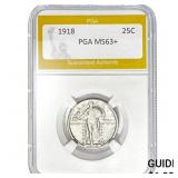 1918 25C Standing Liberty Quarter PGA MS
