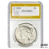 1921 $1 Peace Dollar PGA MS65+