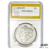 1878 $1 Morgan 8TF PGA MS65+