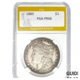 1885 $1 Morgan Dollar PGA PR66