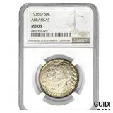 1936-D Arkansas Centennial Half Dollar