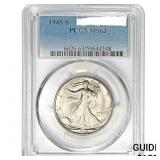 1945-S Walking Liberty Half Dollar