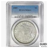1885 Morgan Silver Dollar PCGS MS64+