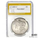 1885-S $1 PGA MS67